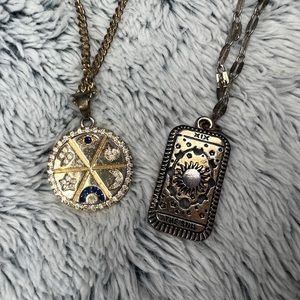 Gold Lucky Eye & Sun Necklace Bundle